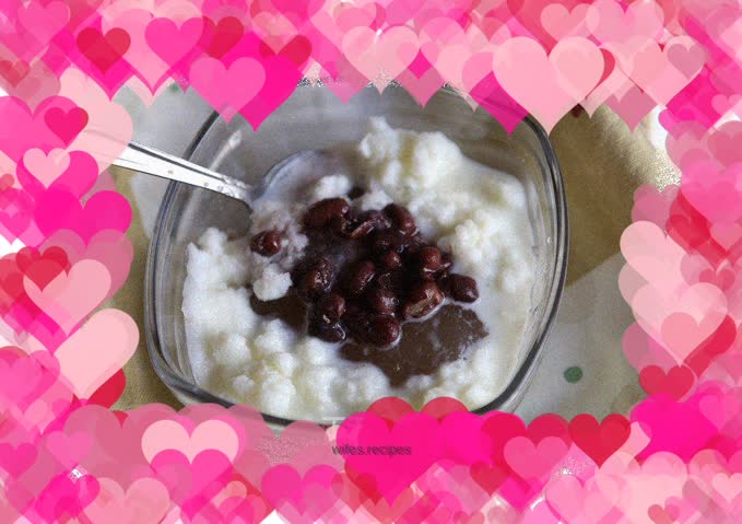 Milk iced lotus root powder