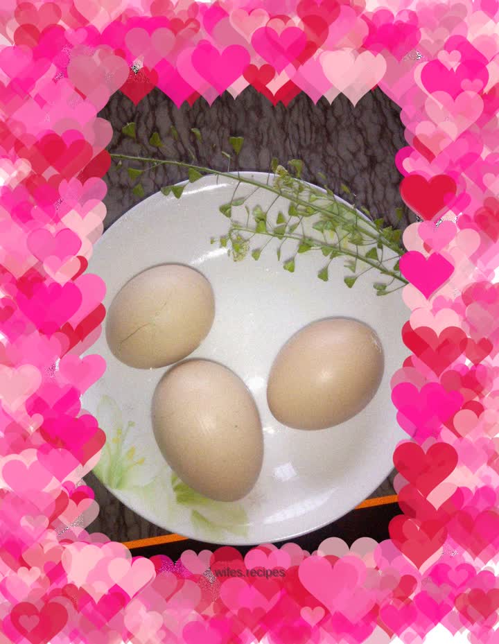 March 3, boiled eggs with shepherd’s purse
