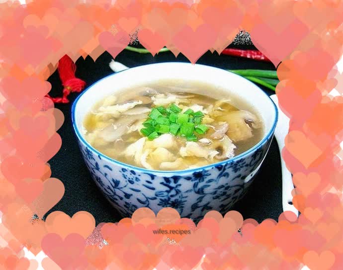 Mushroom and Egg Drop Soup