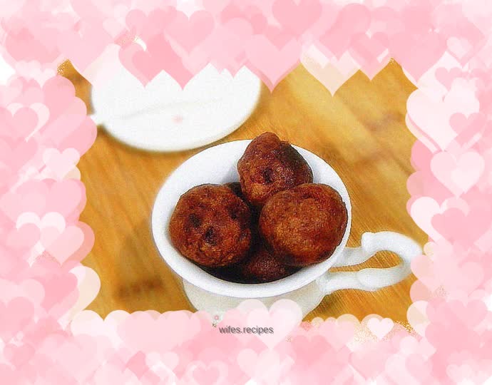 Fried purple potato balls