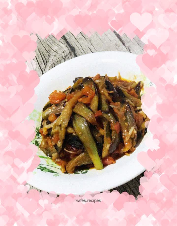 Grilled eggplant with tomatoes