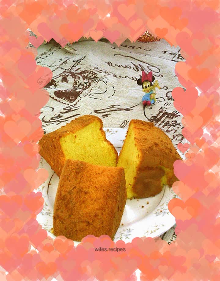 Pumpkin chiffon cake