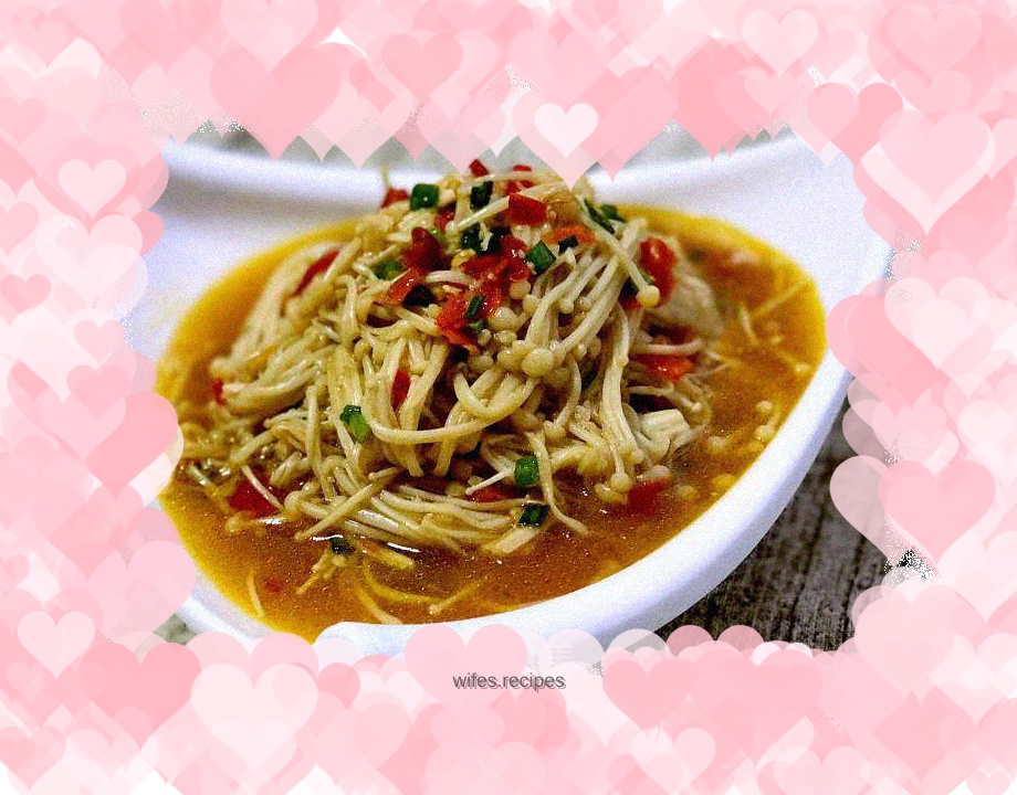 Garlic Grilled Enoki Mushrooms