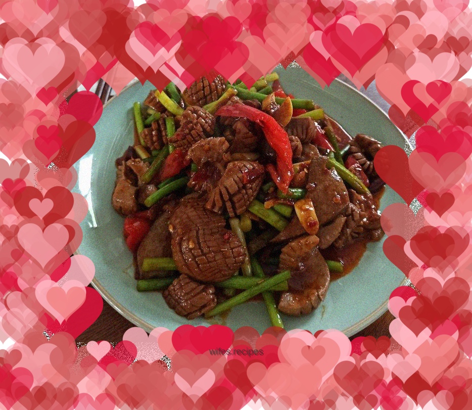 Spicy stir-fried kidneys with garlic