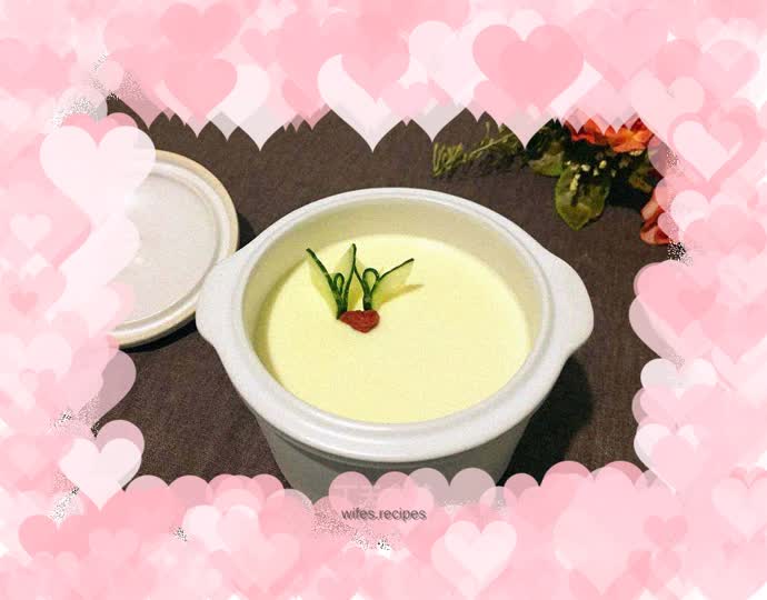 Milk stewed eggs