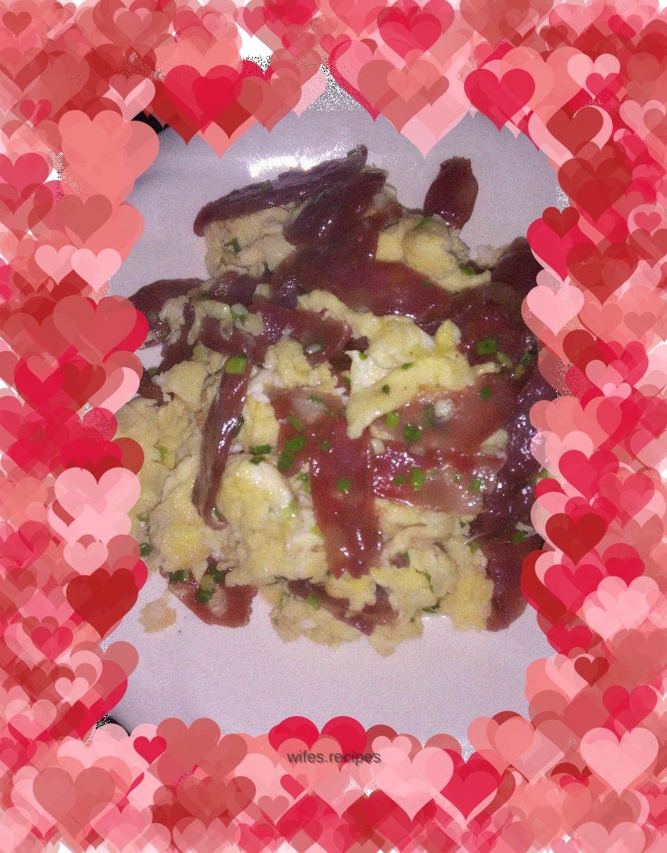 Sausage scrambled eggs