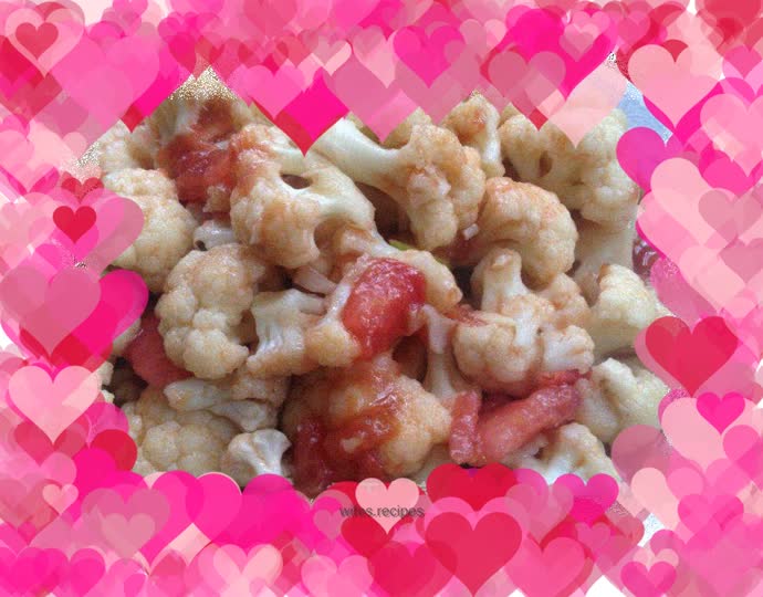 Stir-fried cauliflower