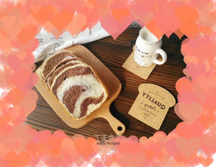Two-color toast