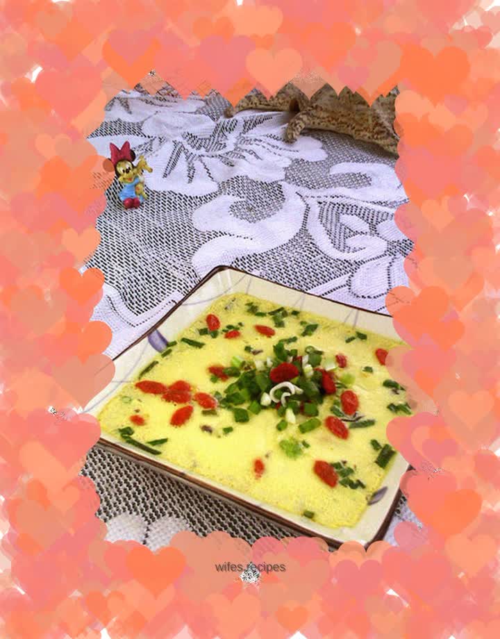 Steamed egg custard with black fungus