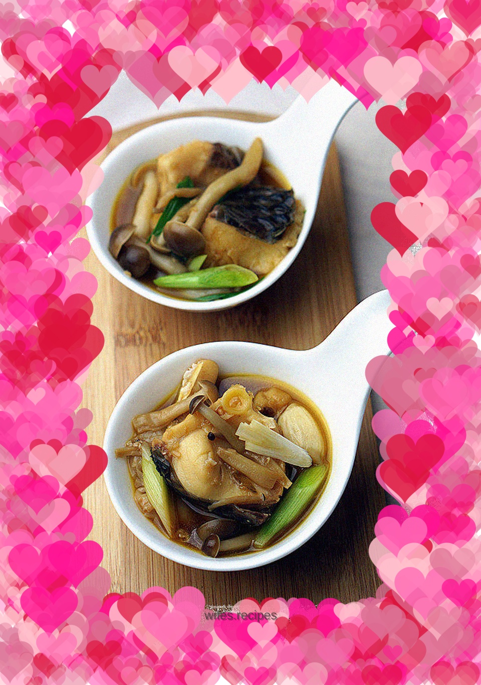 Braised grass carp with mushrooms