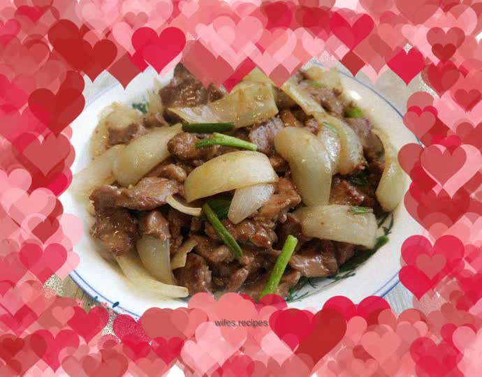 Stir-fried mutton with onions and cumin
