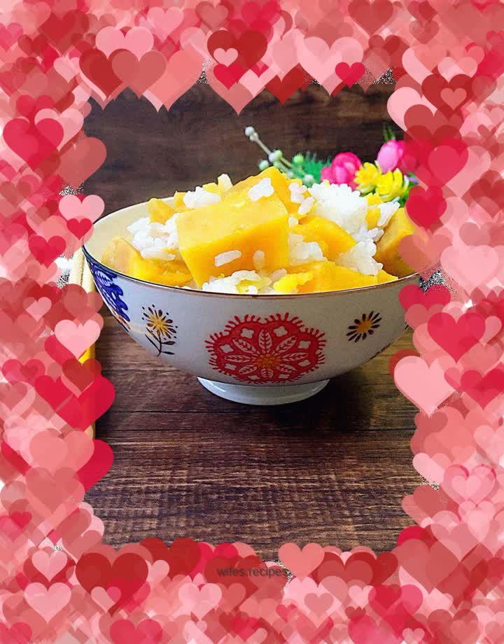 Sweet sweet potato rice