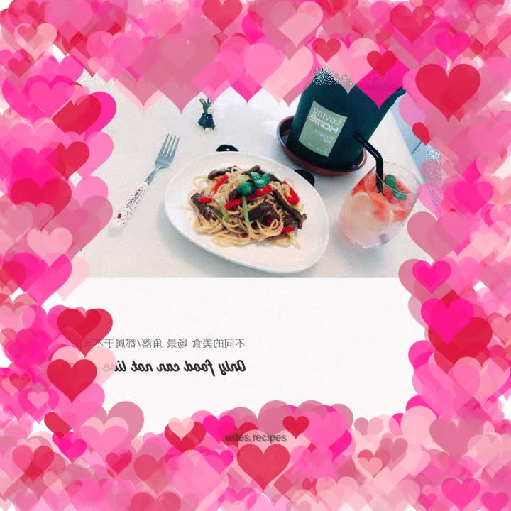 Colorful Black Pepper Beef Fillet Pasta