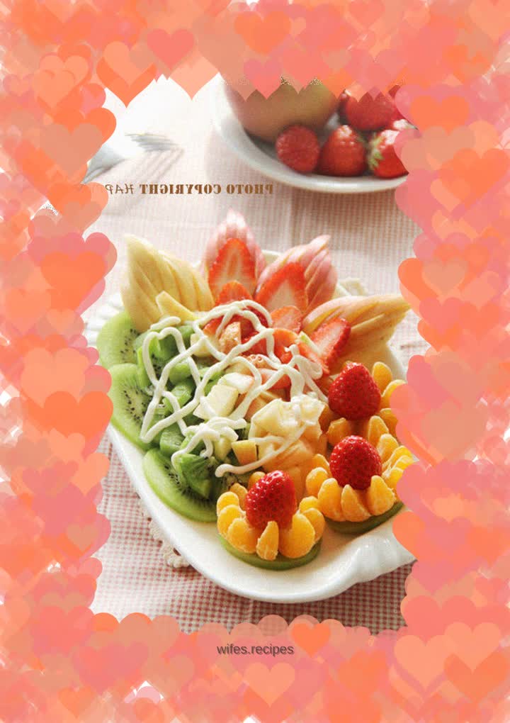 Flowers bloom, wealth and peace all year round - Fruit Salad Platter
