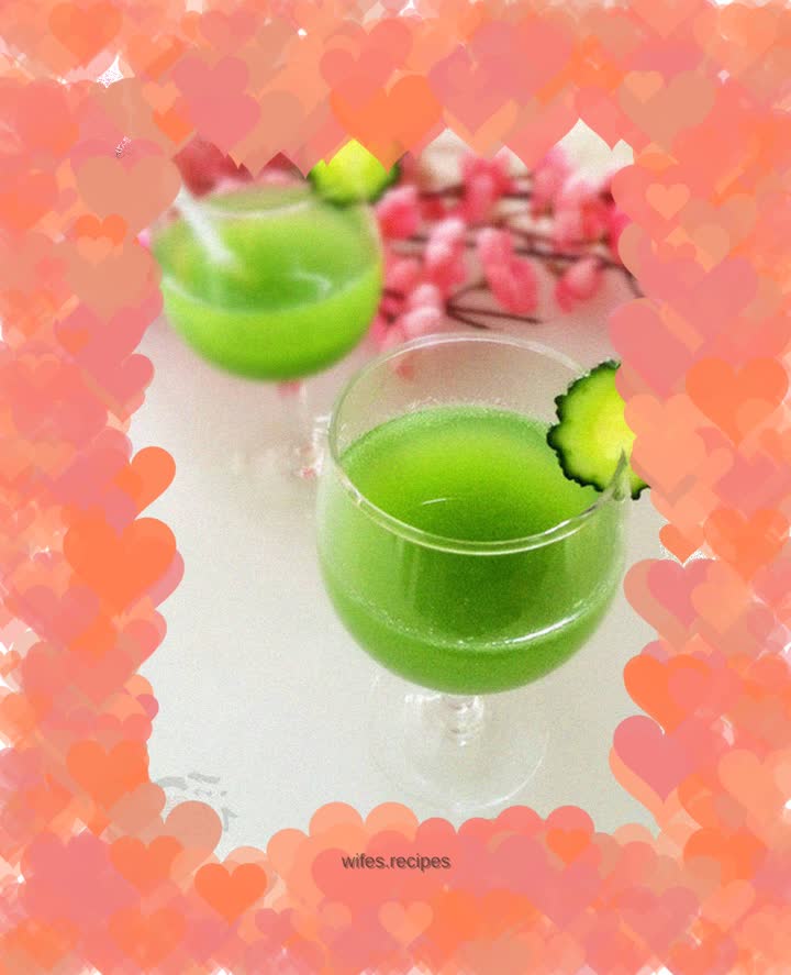 Cucumber honey lemon drink