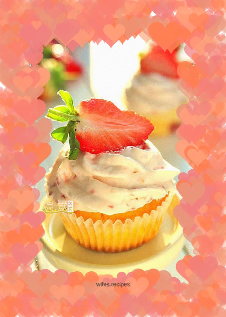 Fragrant for lips and teeth---yoghurt strawberry cake
