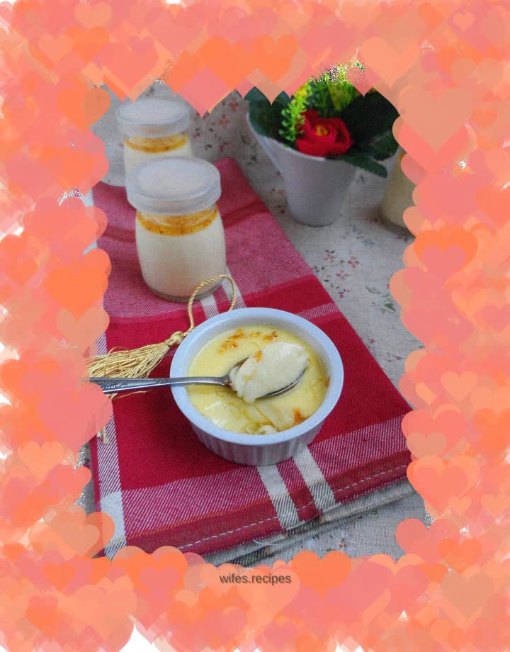 Creamy egg pudding