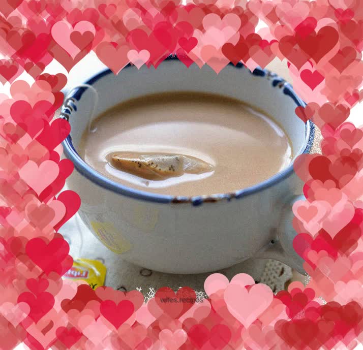 Homemade fragrant milk tea