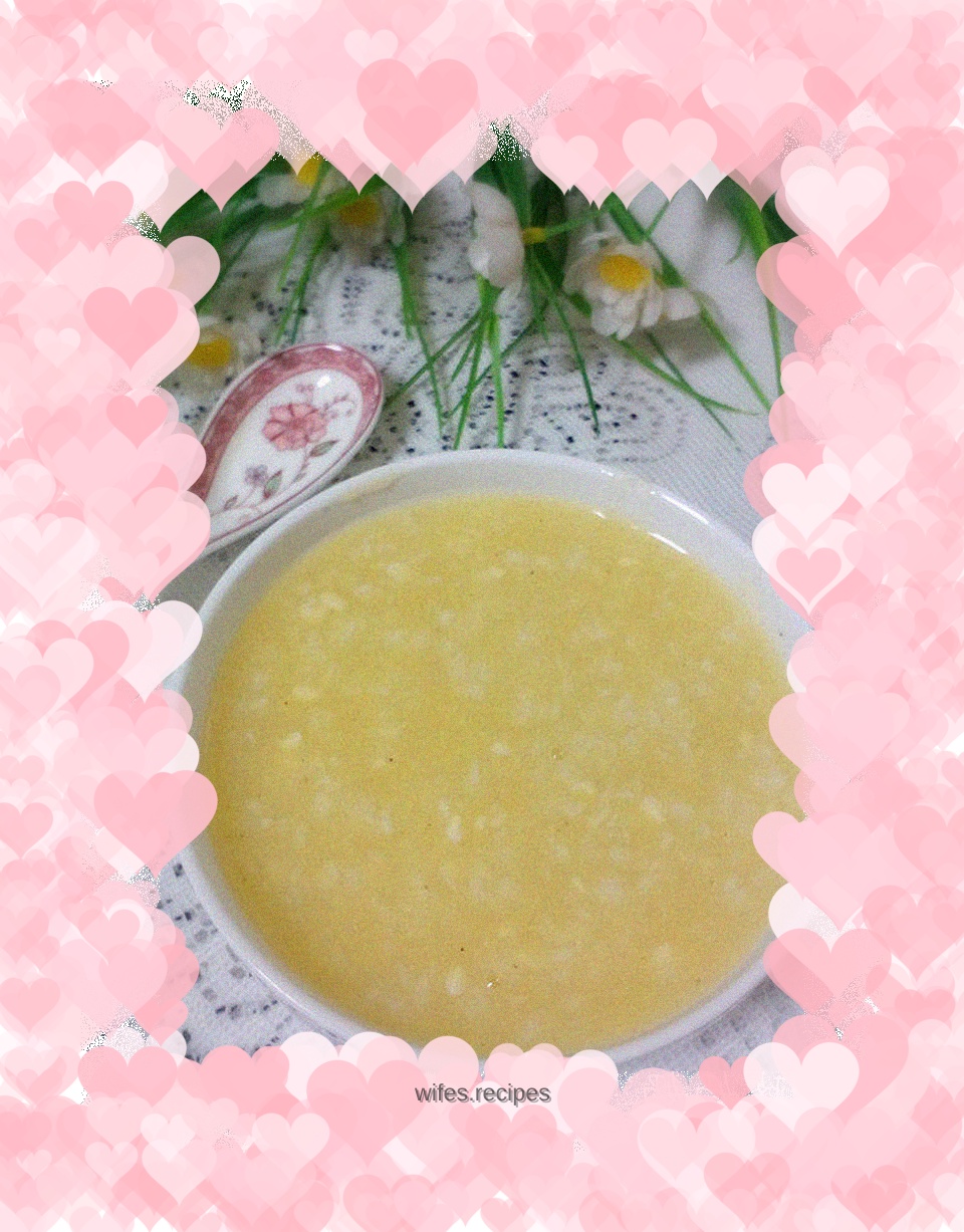 Corn cob porridge