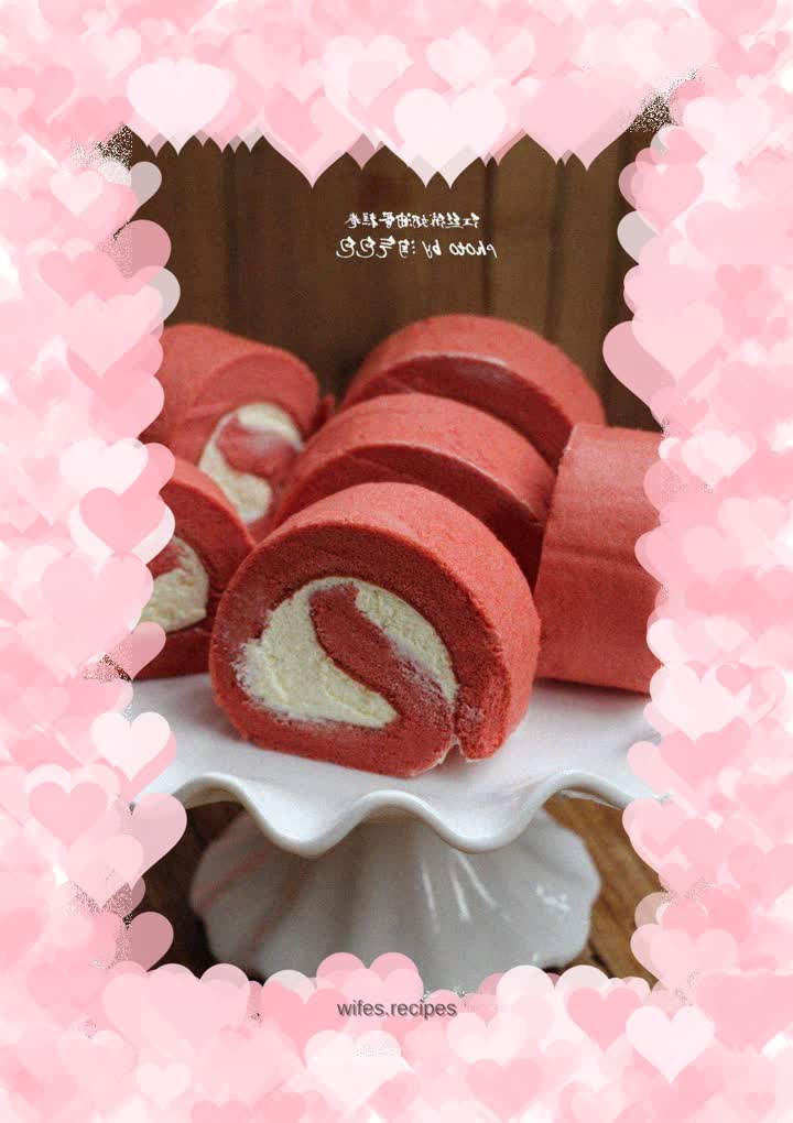 Red Velvet Cream Cake Roll