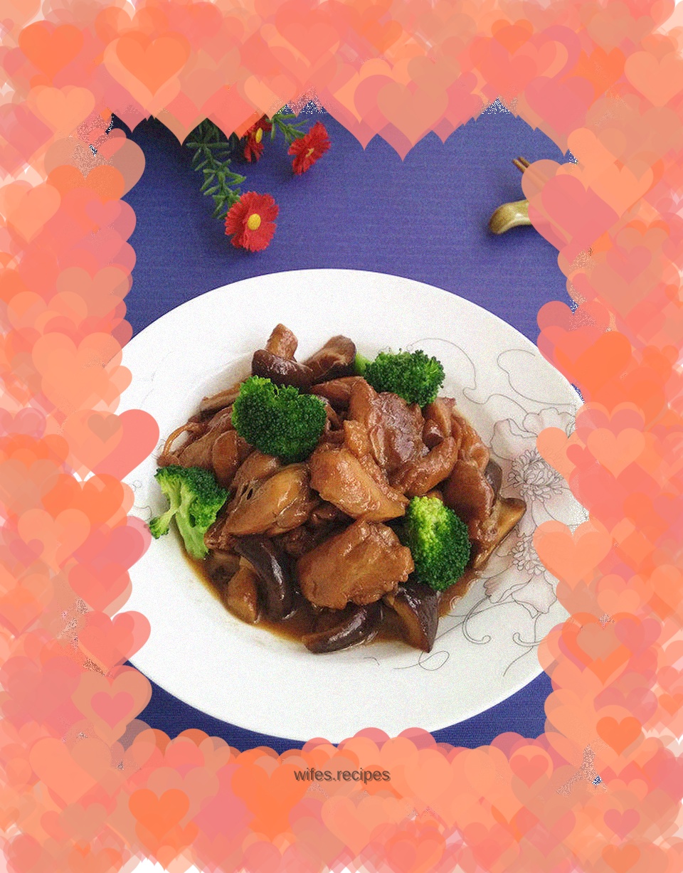 Chicken Thighs and Grilled Mushrooms