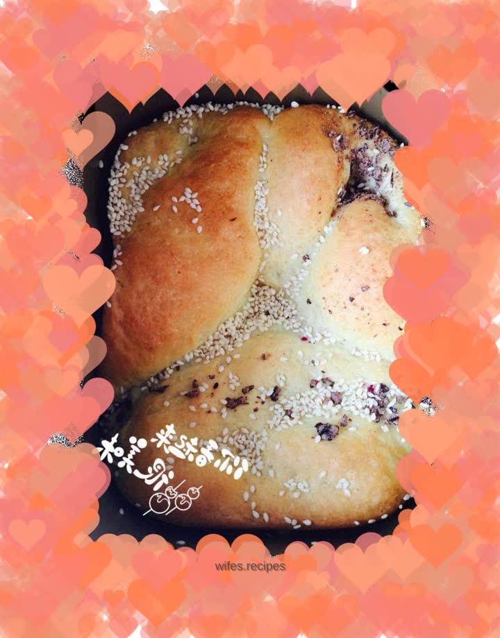 Purple sweet potato bread (bread machine version)