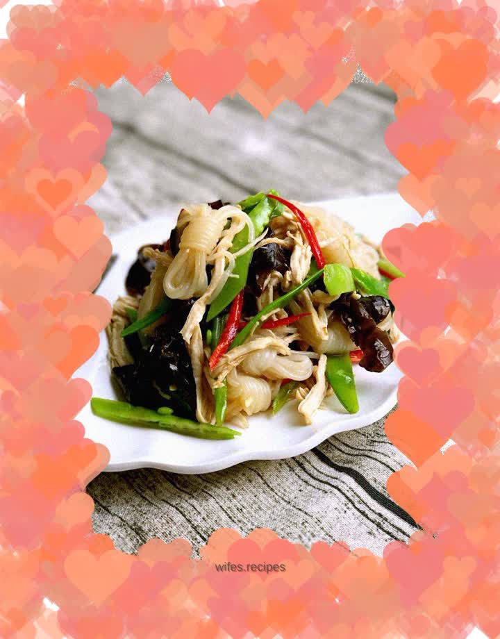 Cold Konjac Chicken Shredded Snow Peas