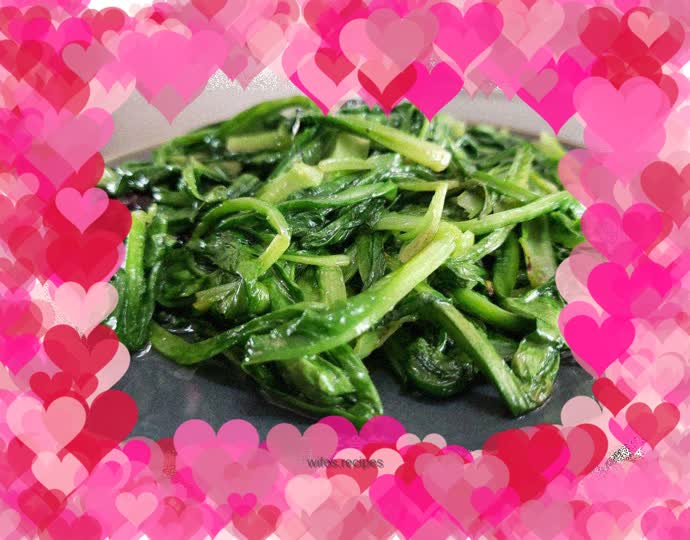 Vegetarian stir-fried lettuce