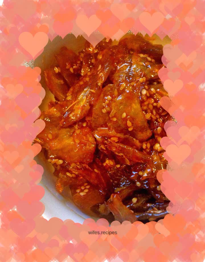 Korean style dried fish fillets