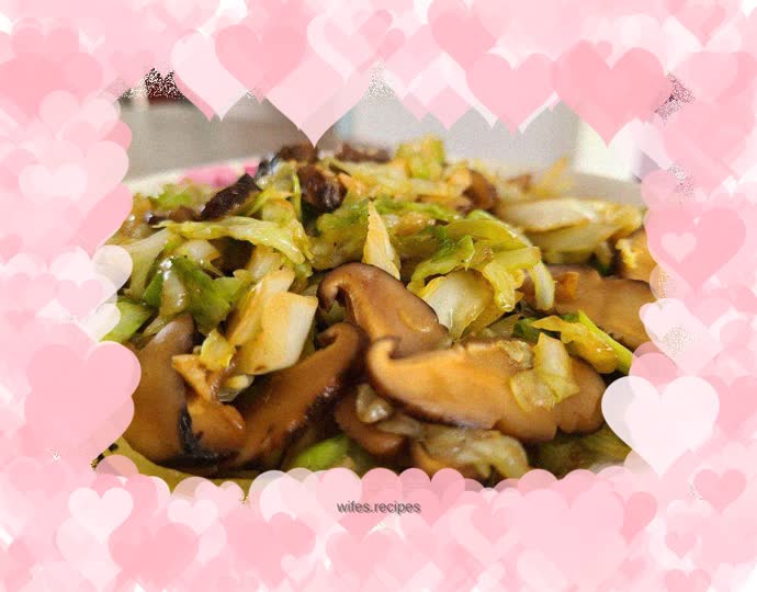 Stir-fried Mushrooms with Cabbage
