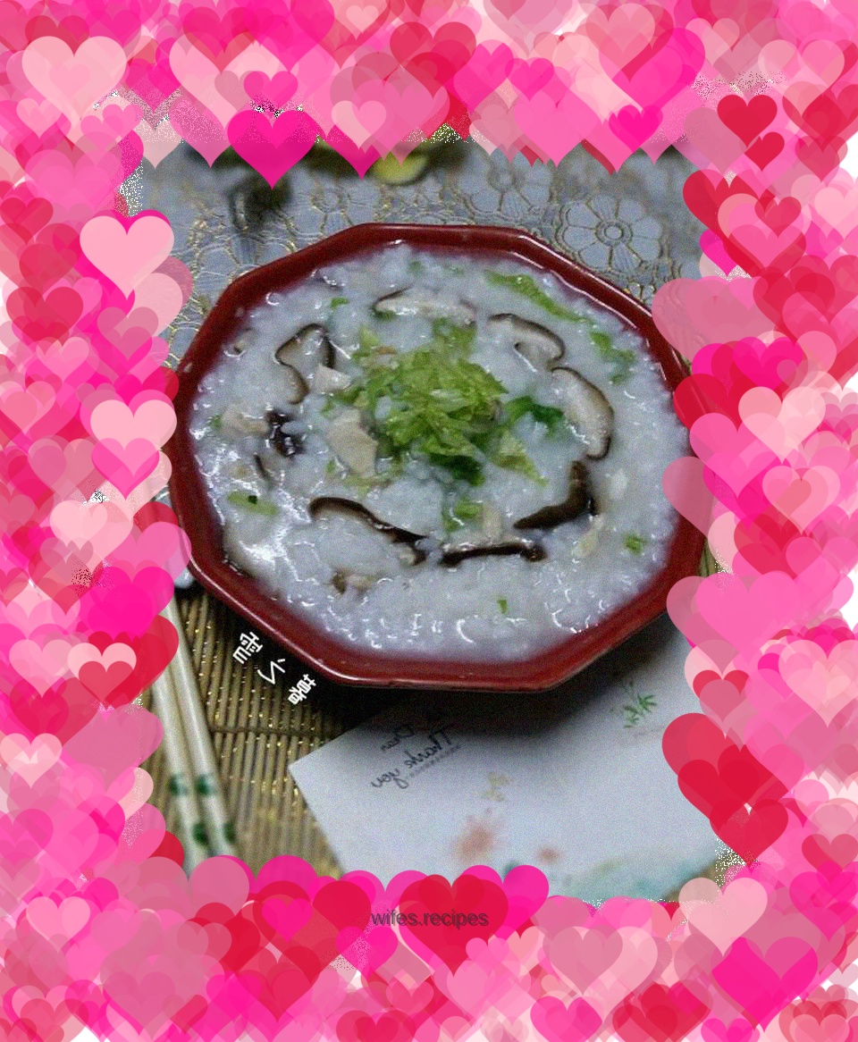 Mushroom and Chicken Porridge