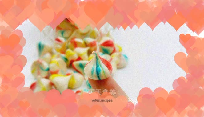 Colorful meringue