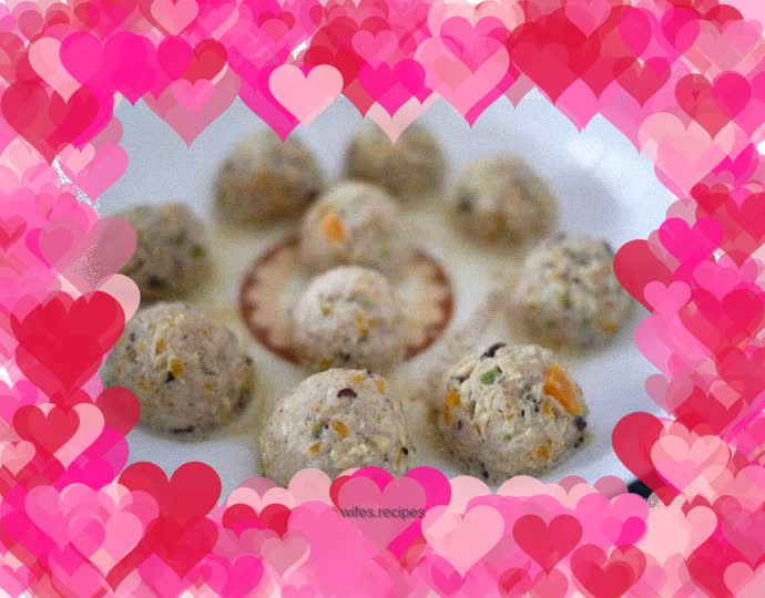 Baby version of vegetable meatballs