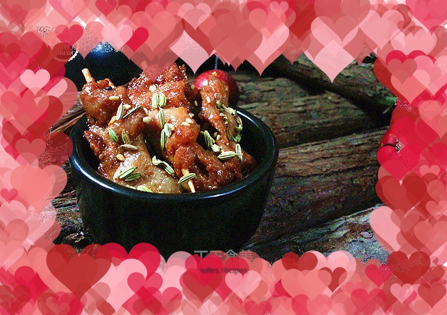 The most popular summer night snack, crispy on the outside, tender on the outside, fennel and cumin toothpick beef