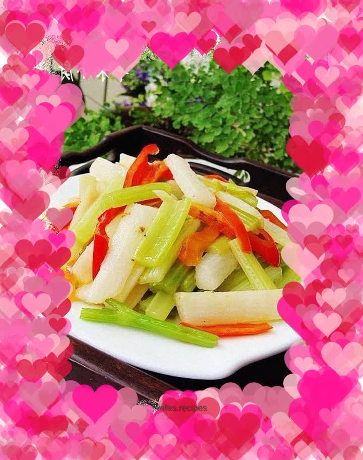 Celery and yam sticks