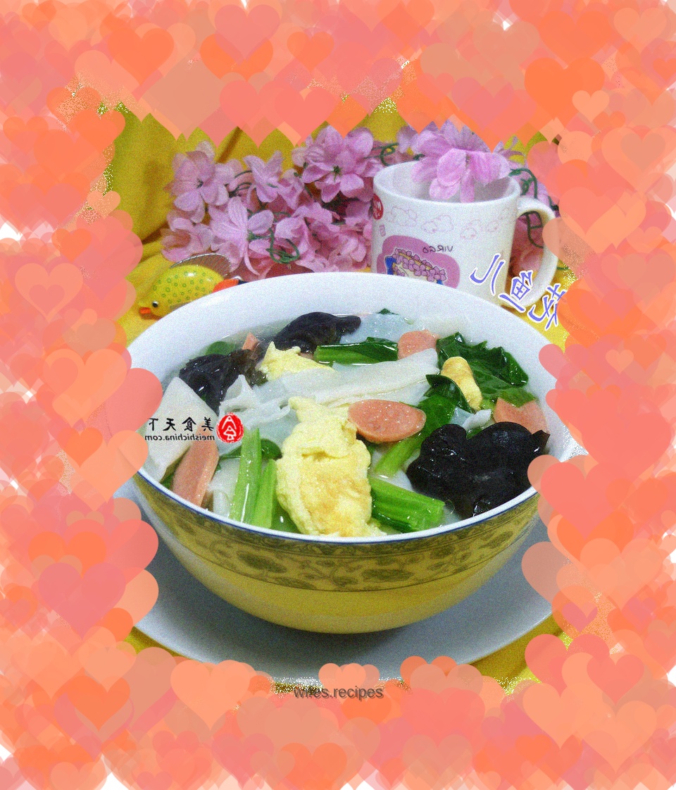 Homemade slices of soup