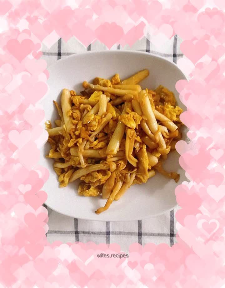 #Kuaishou Nutritious Meal#Seafood Mushroom Scrambled Eggs