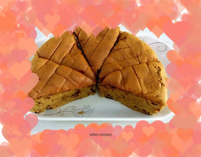 Eight-inch chiffon jujube cake