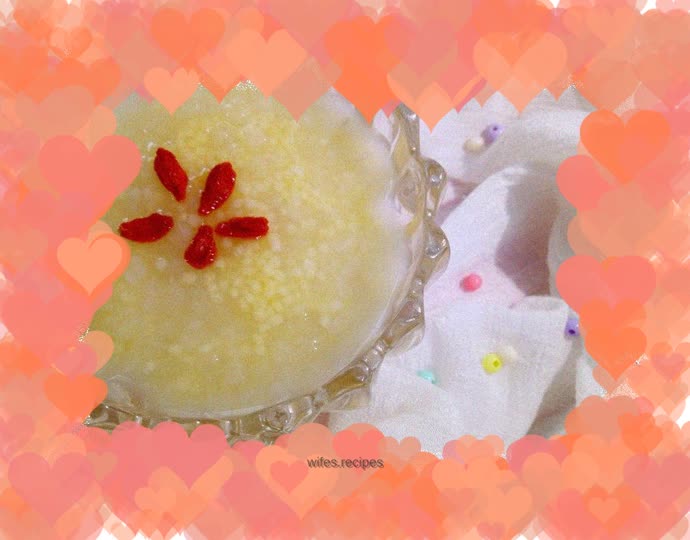 Pear and millet porridge