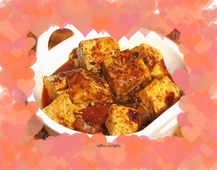 Red oil tofu