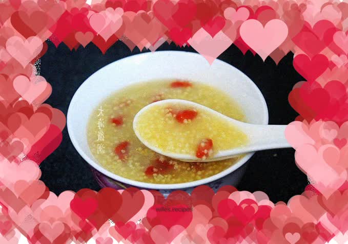 Wolfberry millet porridge