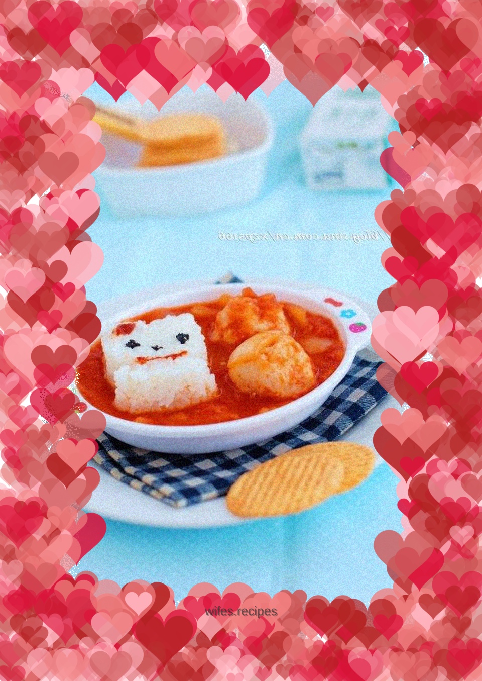 Tomato, Dragon and Fish Ball Rice