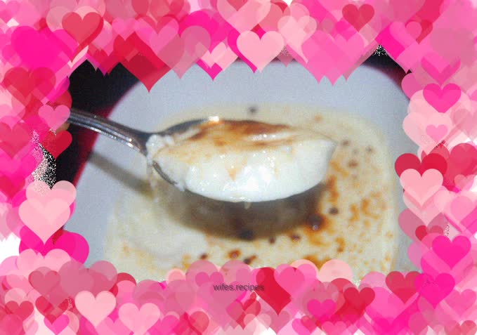 Milk stewed eggs