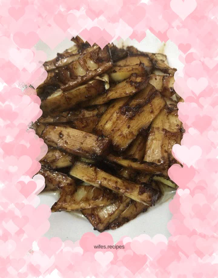 Braised bamboo shoots in oil