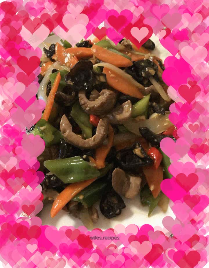 Fresh and tender stir-fried kidneys