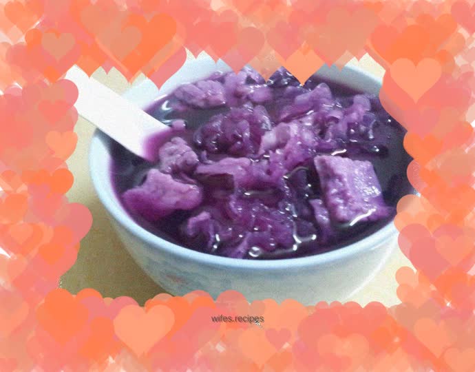 Purple Sweet Potato and Tremella Soup