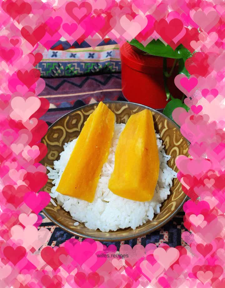 Sweet potato braised rice