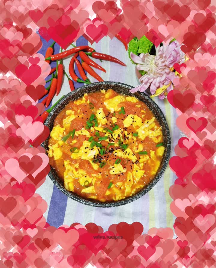 Scrambled eggs with tomatoes