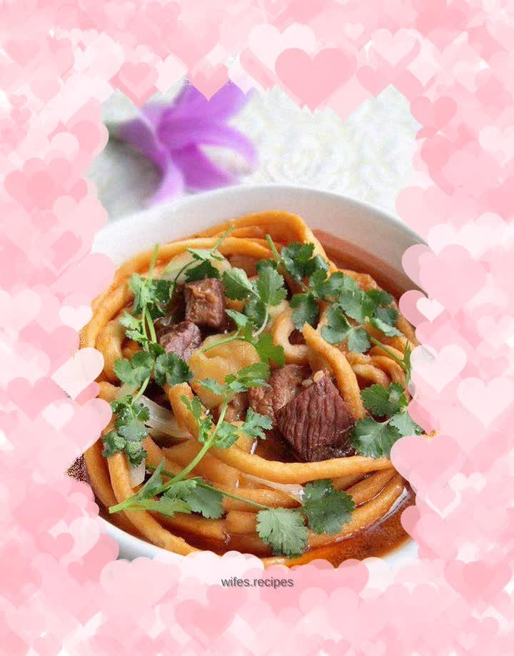 Braised beef in dumplings