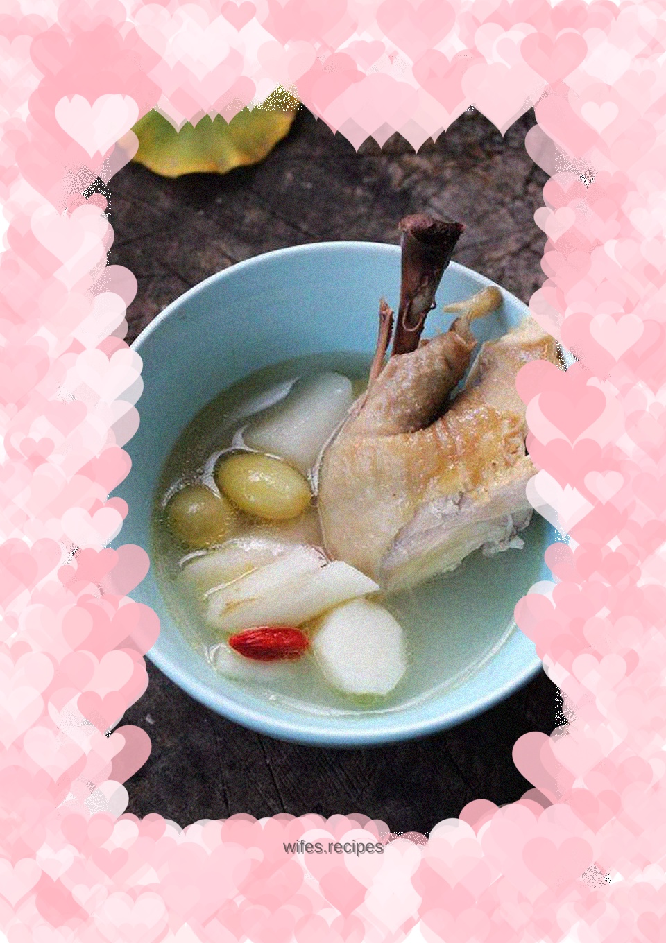 Delicious and delicious---yam and ginkgo chicken soup